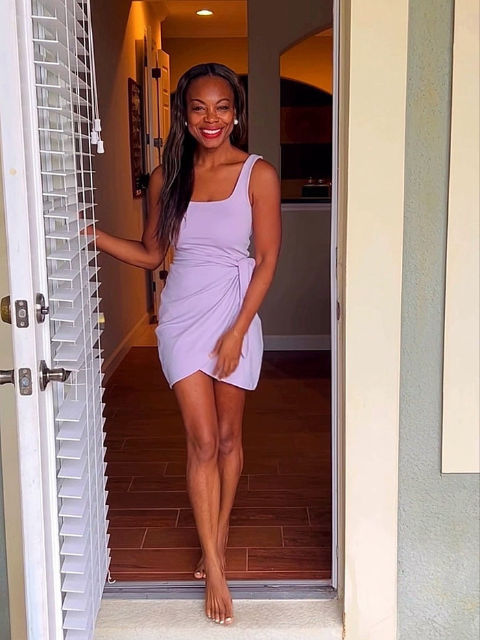 Kiss Me Softly Dress In Lavender