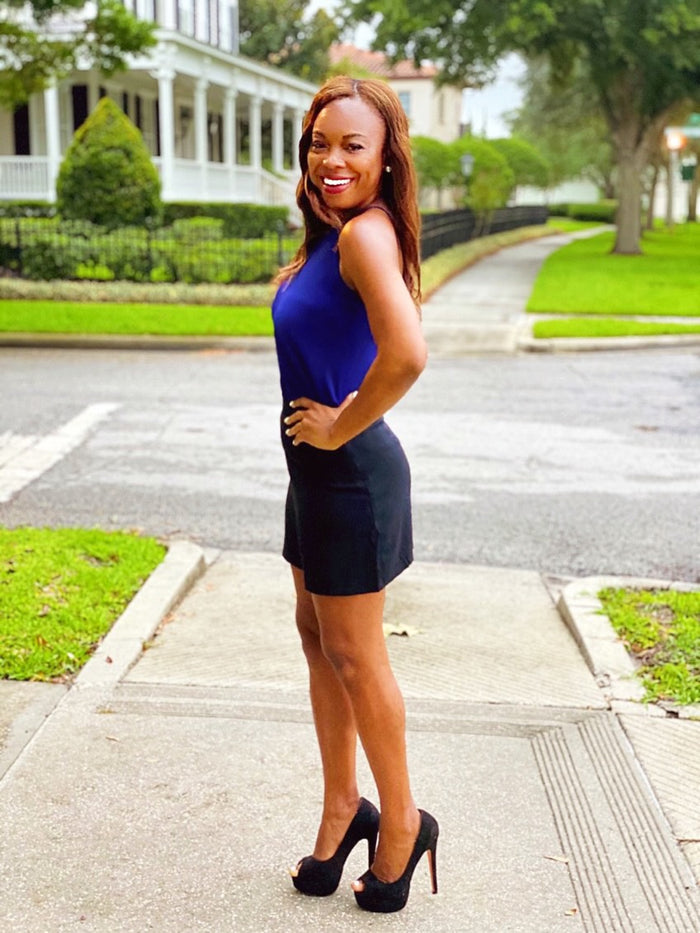 Mickaa Malibu Sunset Little Black Skirt