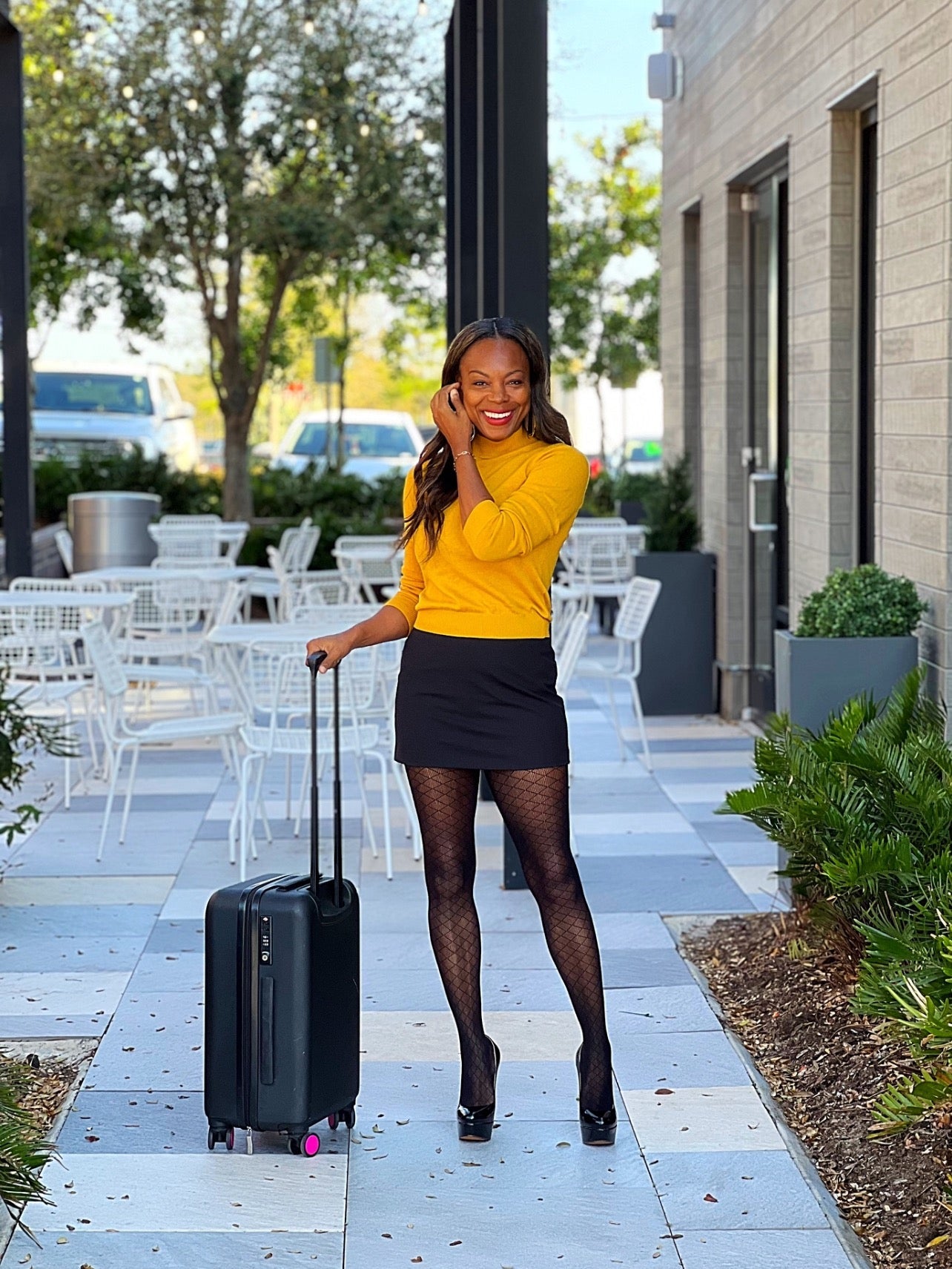 Travel In Style Little Black Skirt