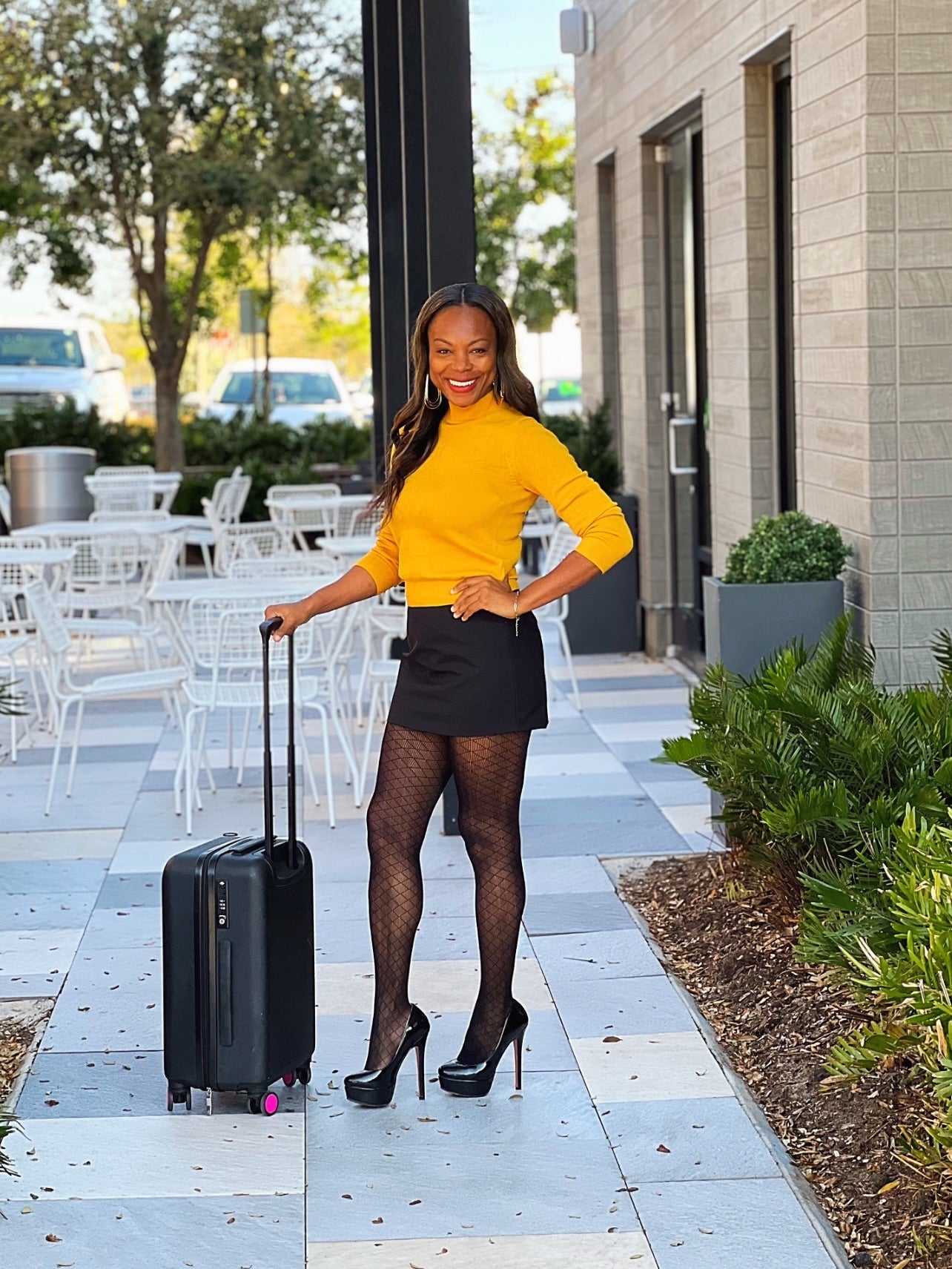 Travel In Style Little Black Skirt
