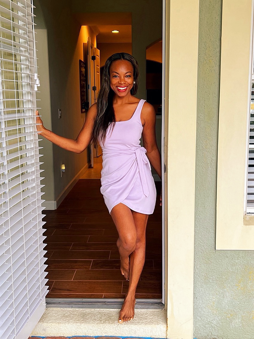 Kiss Me Softly Dress In Lavender